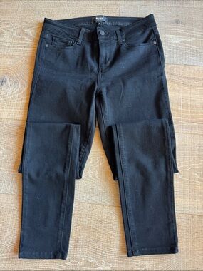 PAIGE Black Skinny Jeans - High-Rise Stretch